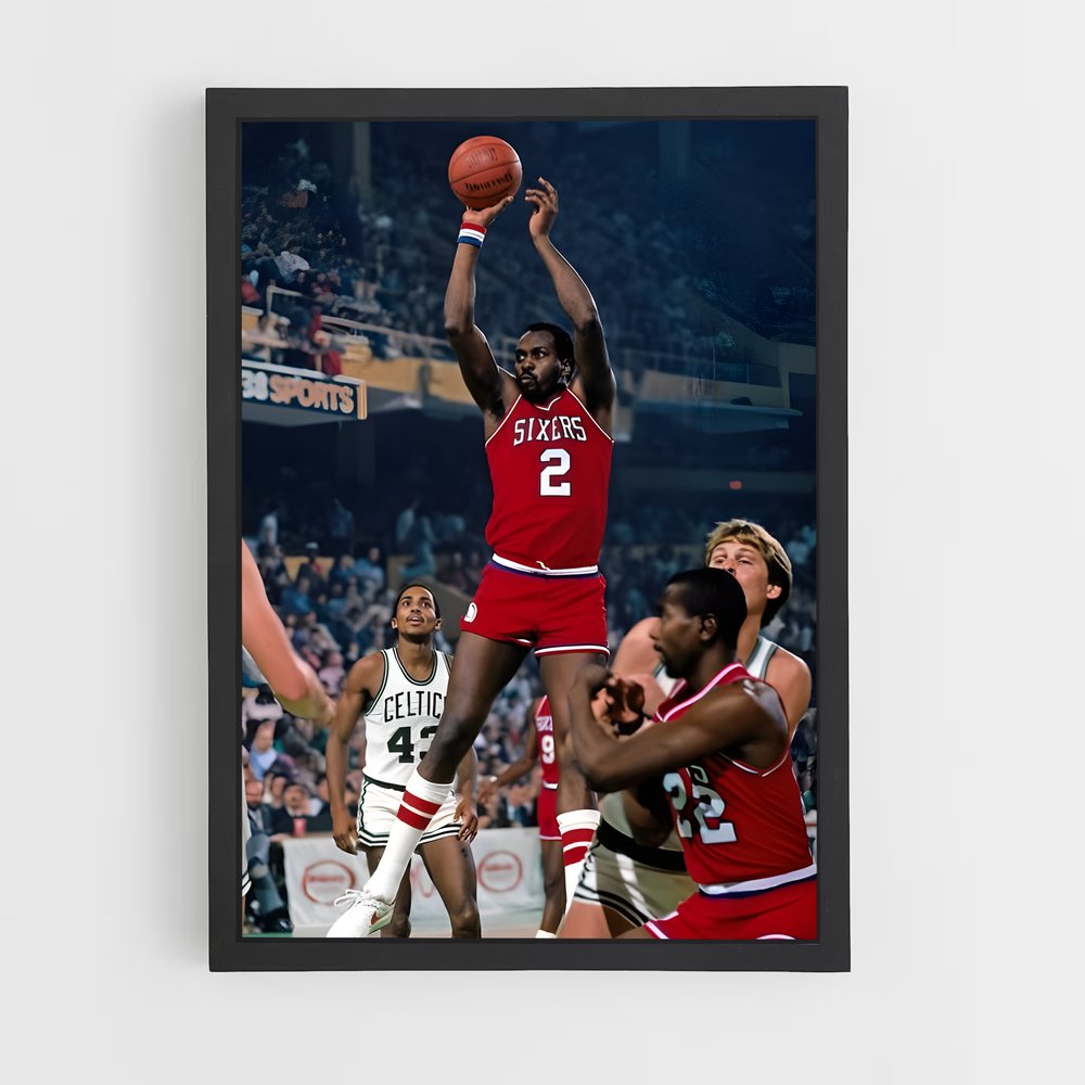 Poster Moses de malone – affiche Basketball (vue 2)